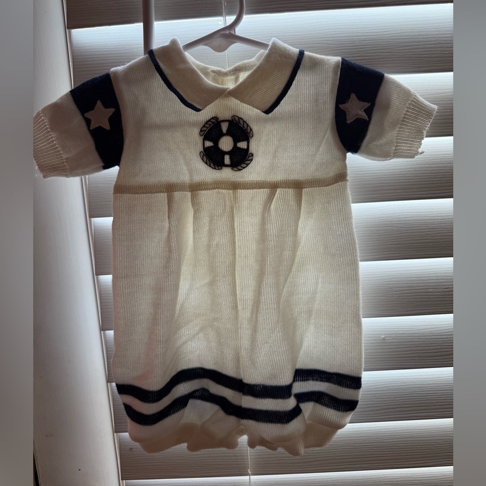 Nautical Sweater Romper